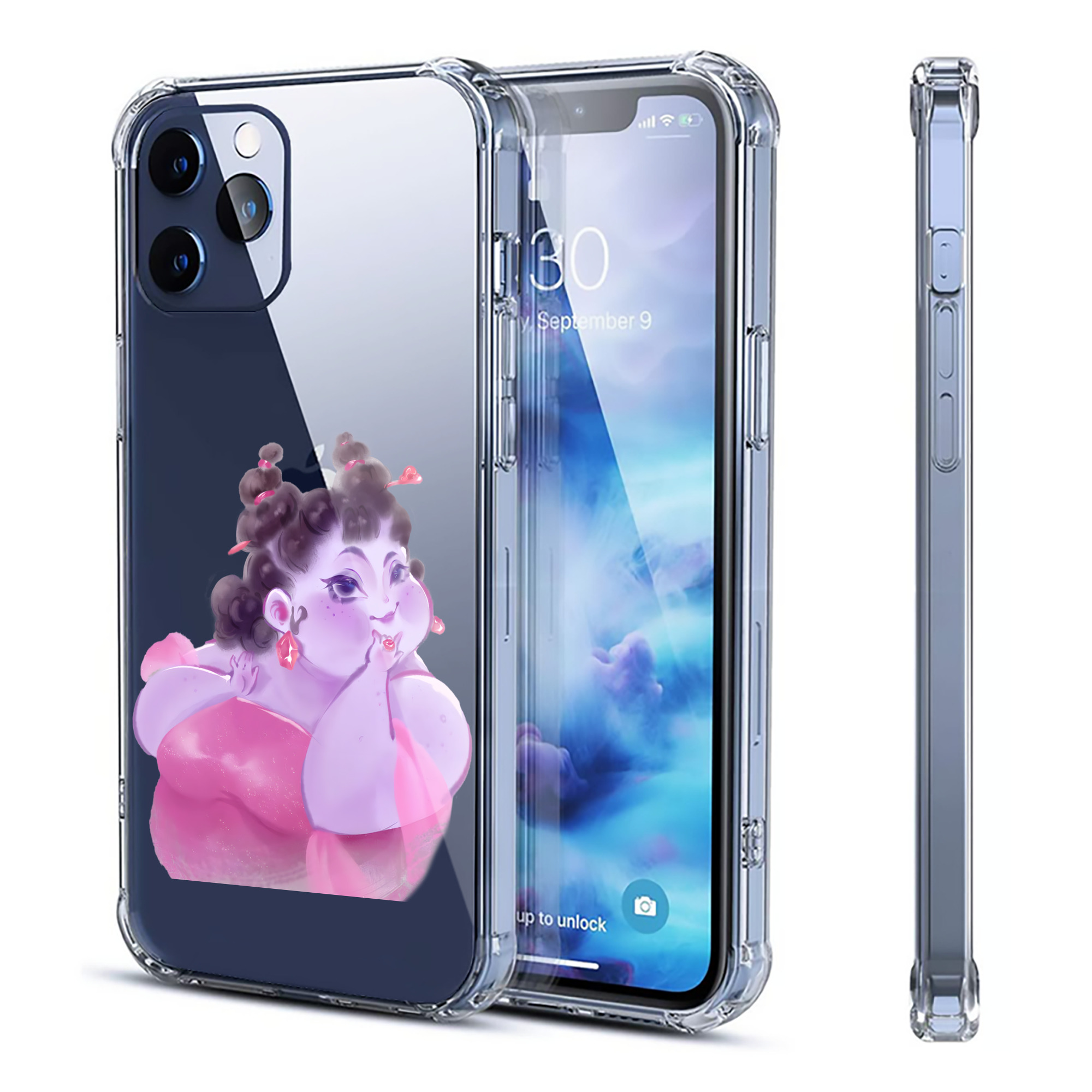 （画像用） Ne Zha 2 ナタ 魔童の大暴れ 【iPhone 12シリーズ対応】透明スマホケース（クリアソフトケース）